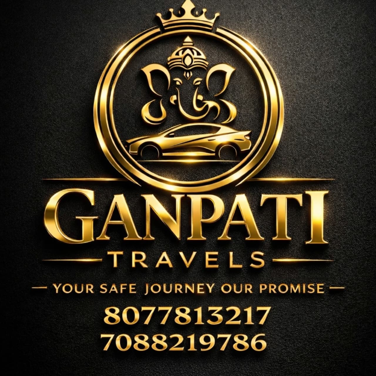 Ganpati Travels Logo - Mountain & Pilgrimage Icon